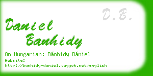 daniel banhidy business card
